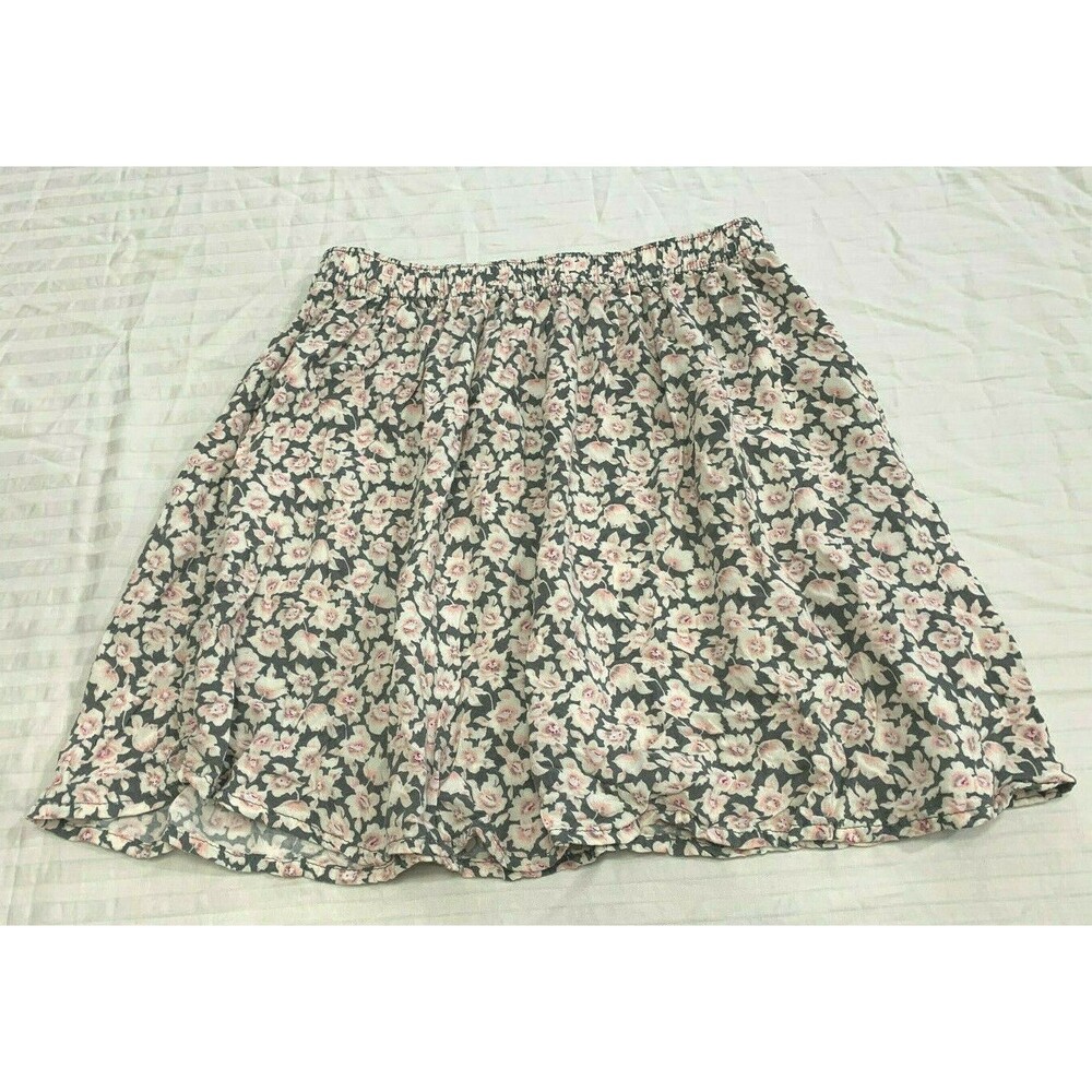 HOLLISTER WOMENS PULL ON VISCOSE SKIRT SIZE L
